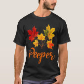 BLADPEPERS Herfst Bladblad Herfstbladeren T-shirt (Voorkant)