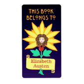 Bladplaat Dit boek behoort tot de Art Nouveau Flow Etiket (Voorkant)