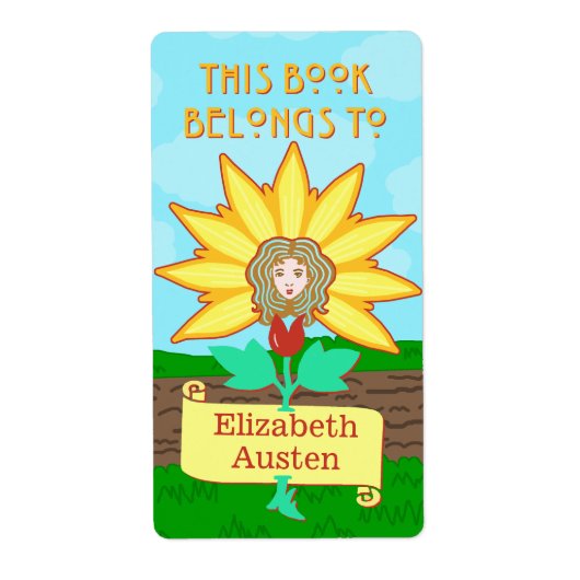 Bladplaat Dit boek behoort tot de Art Nouveau Flow Etiket (Voorkant)