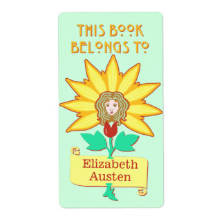 Bladplaat Dit boek behoort tot de Art Nouveau Flow Etiket