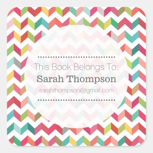 Bladplaat Dit boek behoort tot de Stickers (Voorkant)