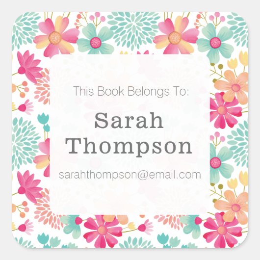 Bladplaat Dit boek behoort tot de Stickers (Voorkant)