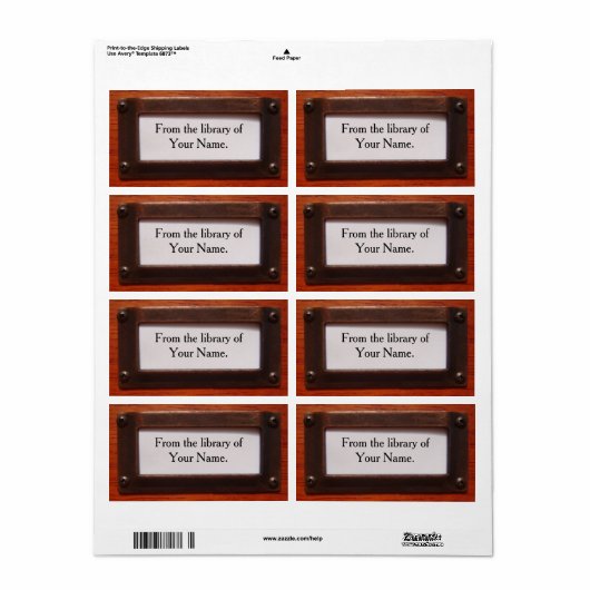 Bladplaat Etiket (Full Sheet)