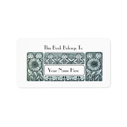 Bladplaat Etiket (Voorkant)