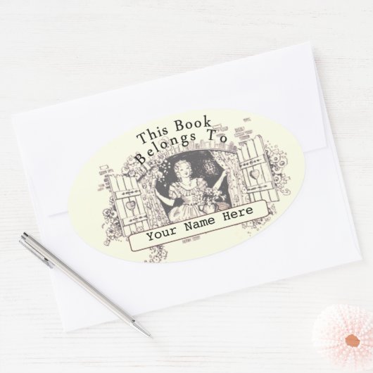 Bladplaat Ovale Sticker (Envelop)