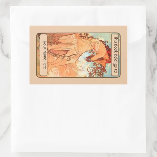 Bladplaat Rechthoekige Sticker (Tas)