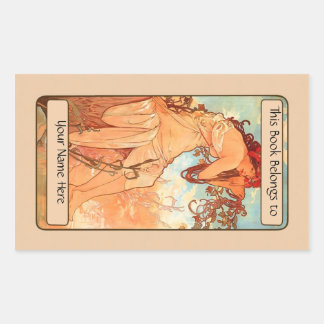 Bladplaat Rechthoekige Sticker