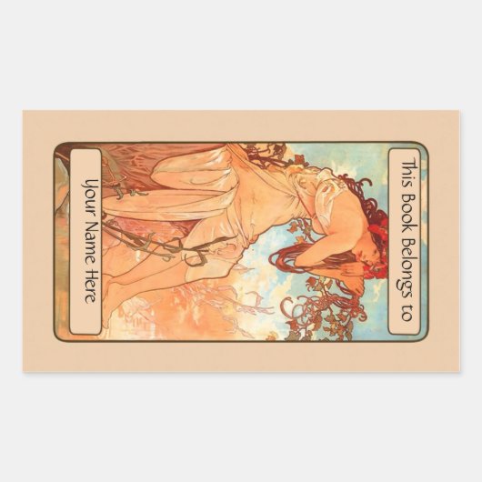 Bladplaat Rechthoekige Sticker (Voorkant)