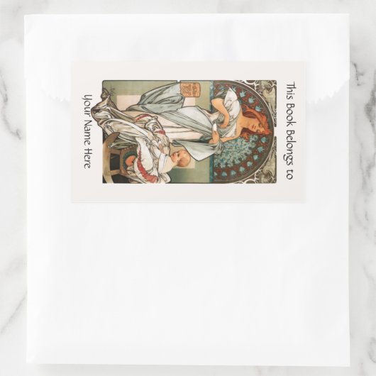 Bladplaat Rechthoekige Sticker (Tas)