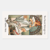 Bladplaat Rechthoekige Sticker (Voorkant)