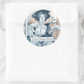 Bladplaat Ronde Sticker (Tas)