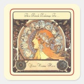 Bladplaat Vierkante Sticker (Voorkant)