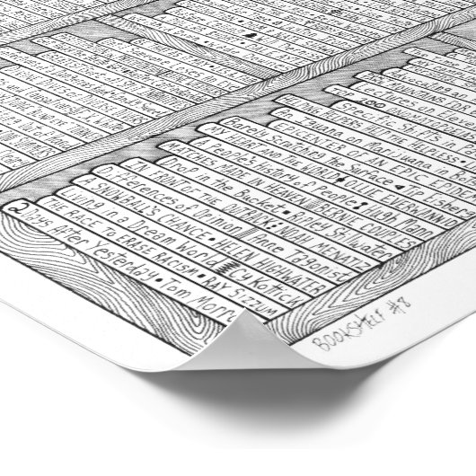 Bladplank nr. 8 poster (Hoek)