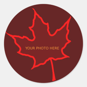 Bladrand Ronde Sticker