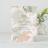 Bladrijke Aquarel Kaart (Staand voorkant)