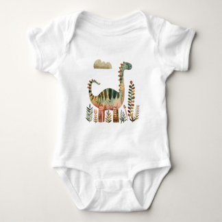 Bladrijke Dino Scene – Leuke dinosaurus t-shirt vo