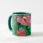 bladrijke planten mok (Voorkant links)