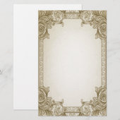 Bladrollen - Bruin Briefpapier (Voorkant / Achterkant)