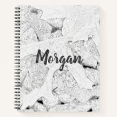 Bladschets Zwart en Wit Notitieboek (Voorkant)