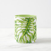 Bladsculpturen op een Combo Mok (Midden)