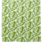 Bladsculpturen op een douchegordijn (Voorkant)