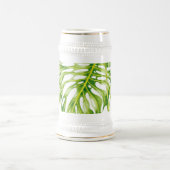 Bladsculpturen op een Stein Bierpul (Center)