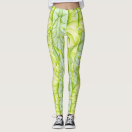 Bladsculpturen op Leggings