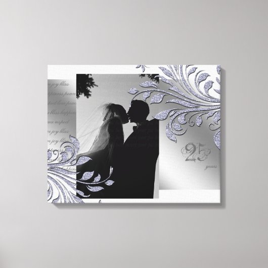 Bladsparkle Print Jubileum Zilveren bladeren (Voorkant)