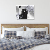 Bladsparkle Print Jubileum Zilveren bladeren (Insitu (Slaapkamer))