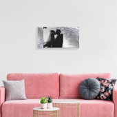 Bladsparkle Print Jubileum Zilveren bladeren (Insitu (Woonkamer))