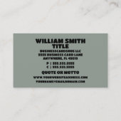 Bladstapel Herfst opruimen Visitekaartje (Achterkant)