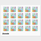 Bladstickers Vierkante Sticker (Vel)