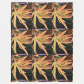 Bladstudie 2 fleece deken (Voorkant)