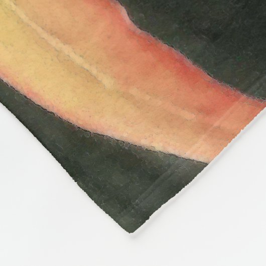 Bladstudie 2 fleece deken (Hoek)