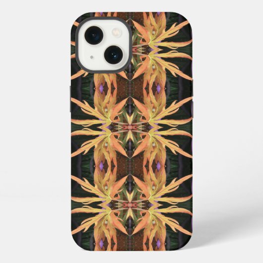 Bladstudiepatroon iPhone Hoesje (Achterkant)