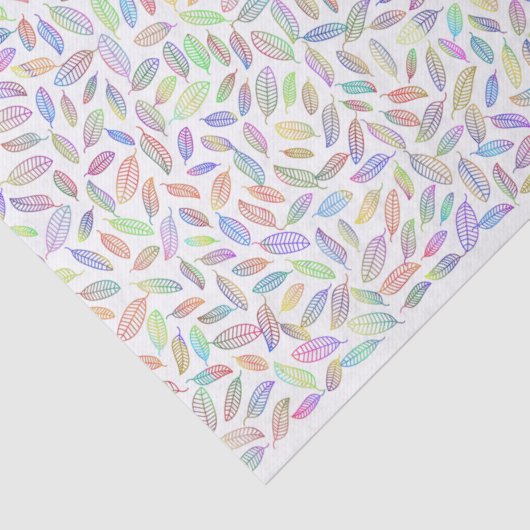 bladverkleurd lederen skeletspatroon tissuepapier (Detail)