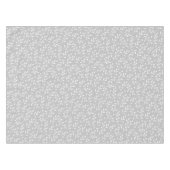 bladvertakkingspatroon wit op grijs of EVENTUELE k Tafelkleed (Voorkant (Horizontaal))