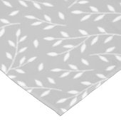 bladvertakkingspatroon wit op grijs of EVENTUELE k Tafelkleed (Gekanteld)