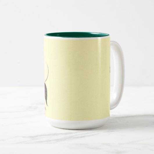 Bladvogel mok (Voorkant rechts)