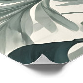 Bladvormen schoonheidspatroon poster (Hoek)