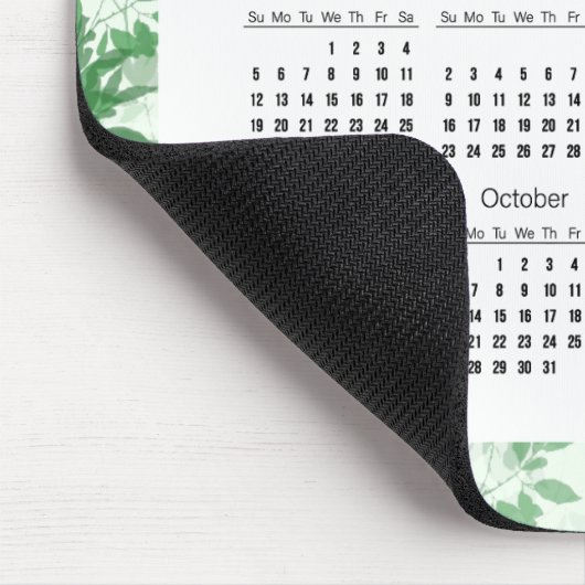 Bladvormig ontwerp 2024 Mousepad Muismat (Hoek)