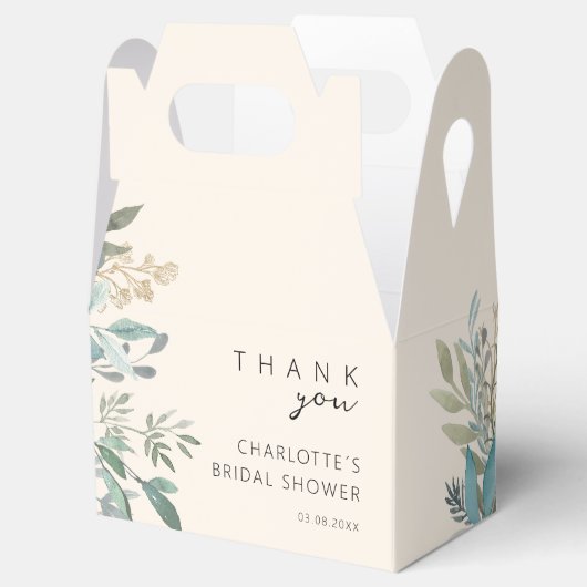 Bladvormig Vrijgezellenfeest Bedankdoosjes (Geopend)