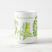 Bladvormige sculpturen op een klassieke Mok (Center)