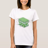 Bladweefselstructuur Plant celdiagram T-shirt (Voorkant)