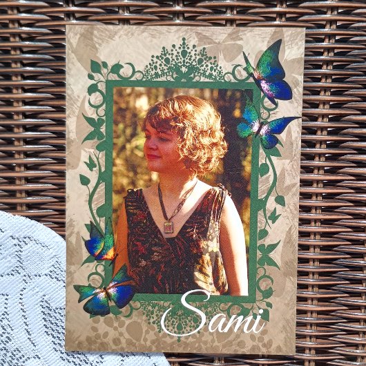 Bladwijnstokken, Vlinders Quinceanera Uitnodiging