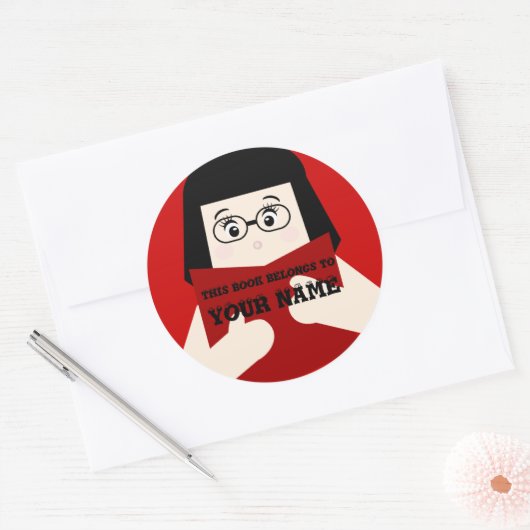 Bladwijzer 2 Leesboekje Aangepaste sticker (Envelop)