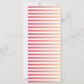 Bladwijzer Aangepaste koraalkleurreeksstrepen (Achterkant)