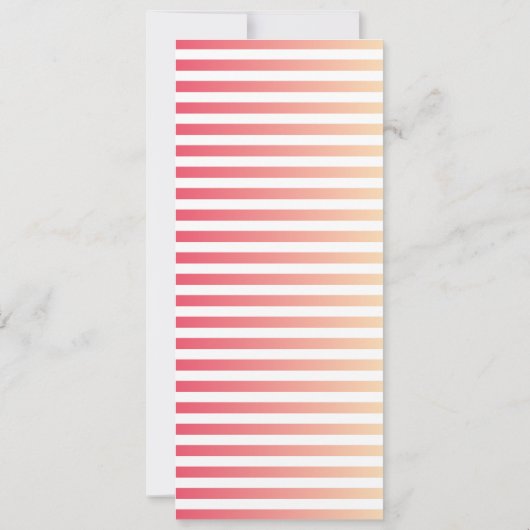 Bladwijzer Aangepaste koraalkleurreeksstrepen (Achterkant)