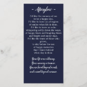 Bladwijzer Amerikaanse vlag Memorial Prayer Kaart (Achterkant)