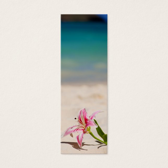 Bladwijzer Beach Lily Mini Visitekaartjes (Voorkant)